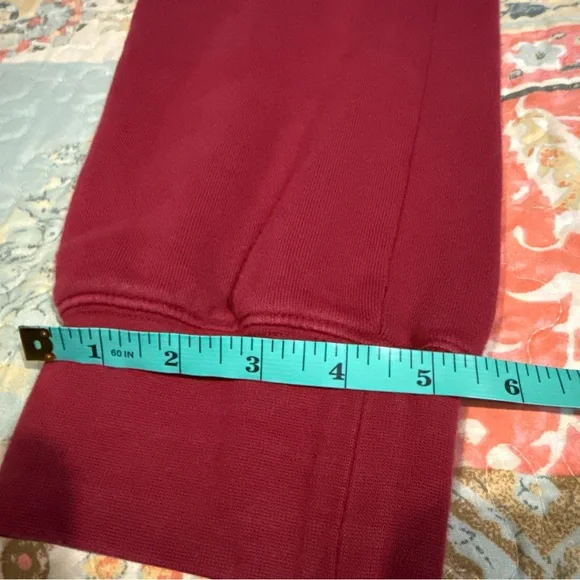 Stussy Men's Burgundy-Red World Tour Joggers Cotton - Picture 10 of 11